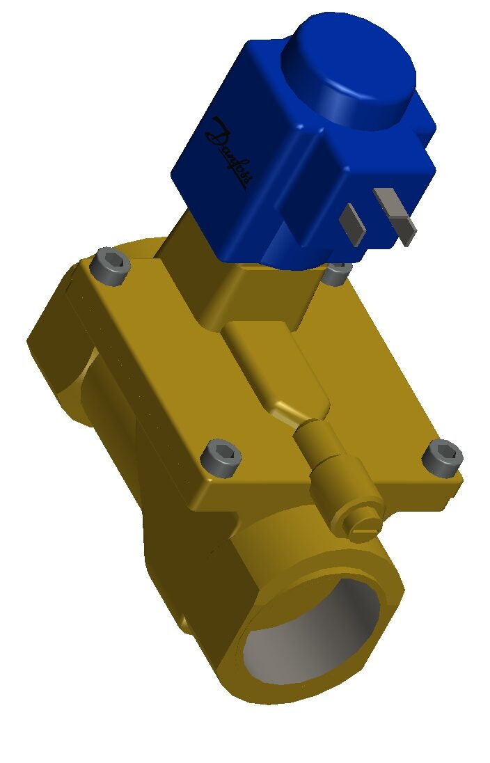 3D модель Клапан соленоидный Danfoss EV220B