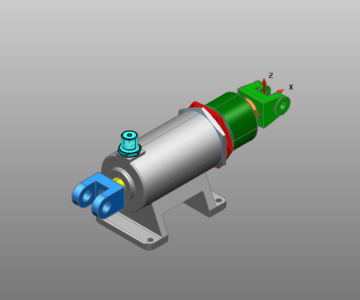 3D модель Зажим гидравлический МЧ00.04 Powershape