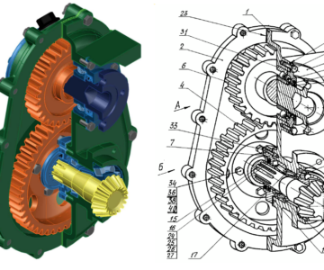 3D модель Редуктор привода лебедки AutoCAD