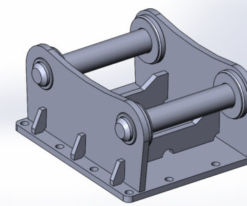 3D модель Переходная плита на гидромолот MAXPOWER K3000