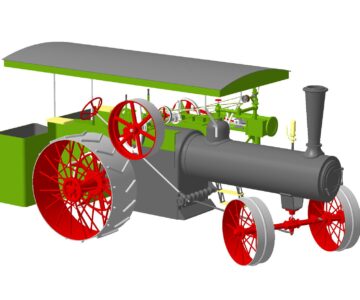 3D модель Паровой трактор