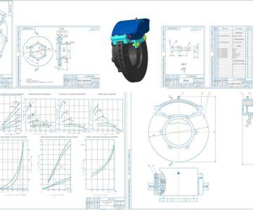 3D модель Тяговый расчет автомобиля и разработка тормозной системы