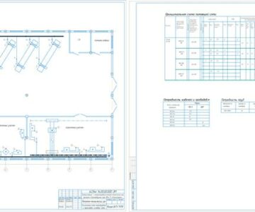 Чертеж Электроснабжение и электрооборудование ремонтно-механического цеха