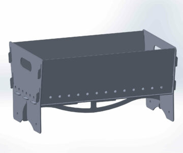 3D модель Разборный мангал 500*300*275.