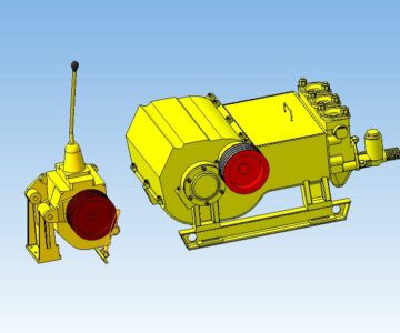 3D модель Насос НБ4 с коробкой передач