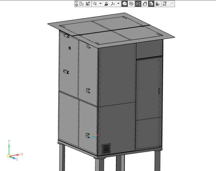 3D модель Защитный контейнер