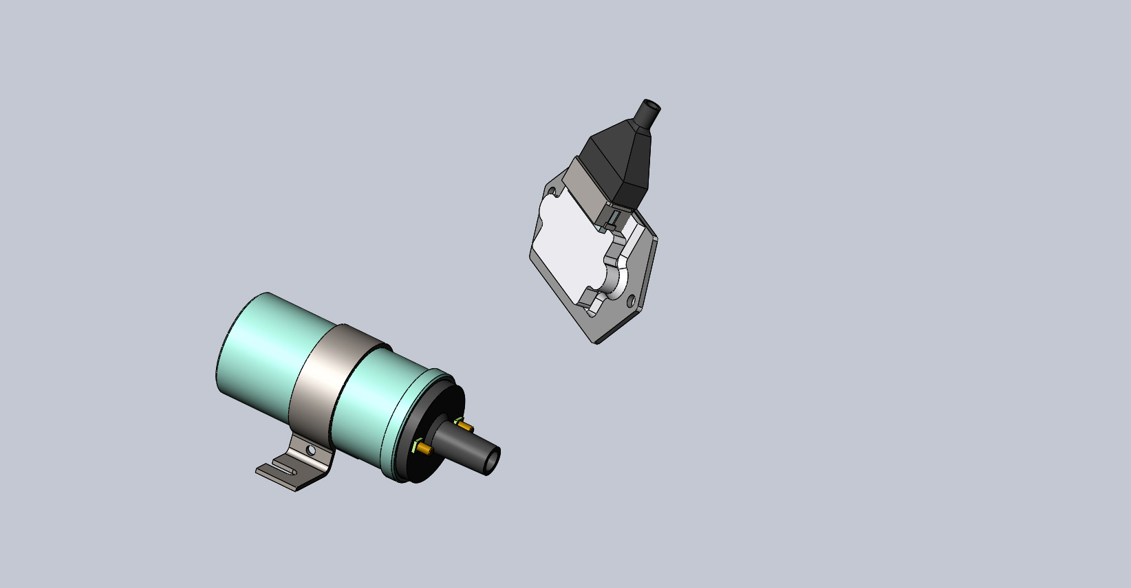 3D модель Катушка зажигания 2108-099 (Таврия). Габаритная модель