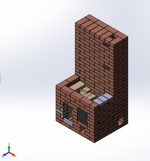 3D модель Печь Шведка