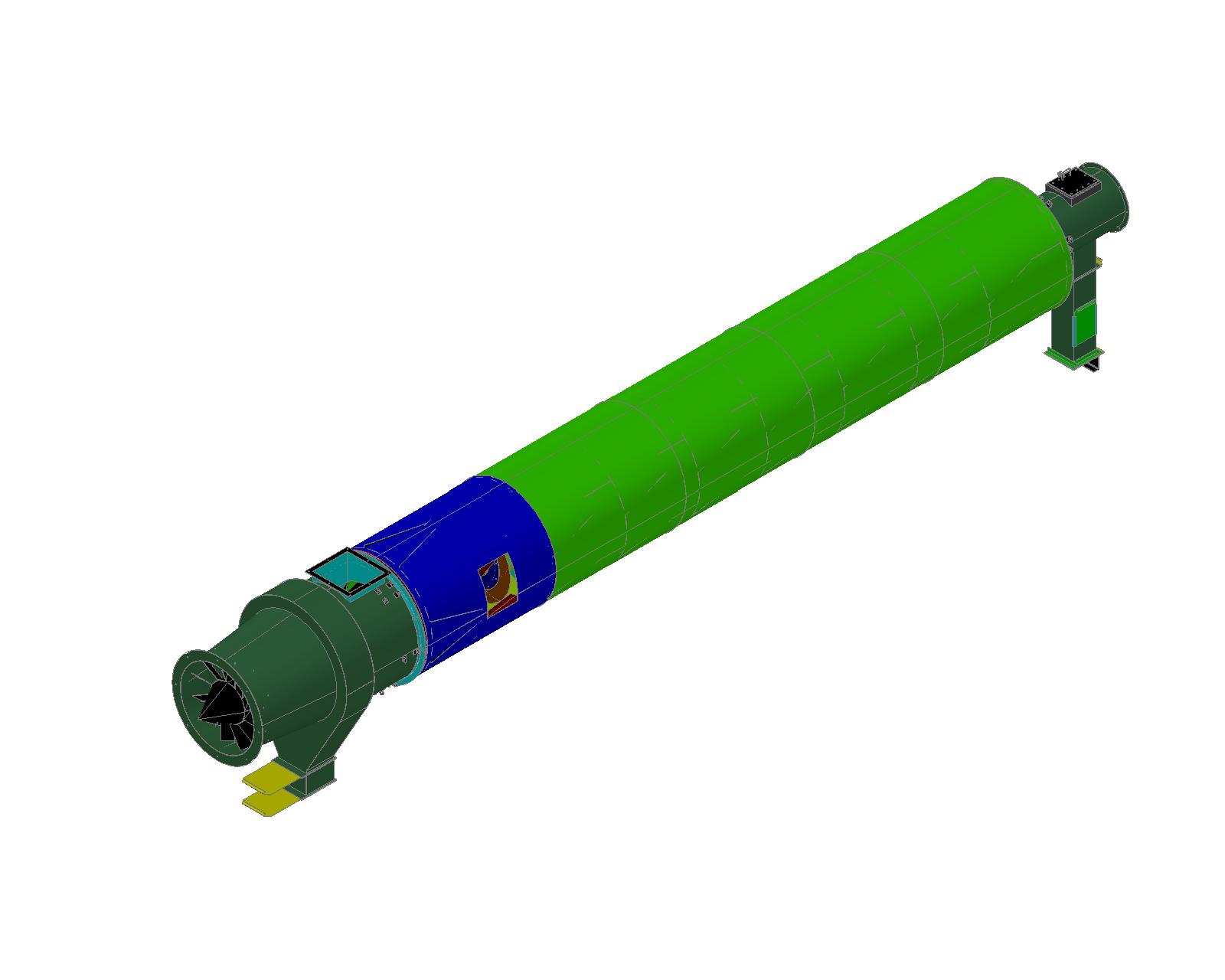 3D модель Сушильный барабан СБ-0,5