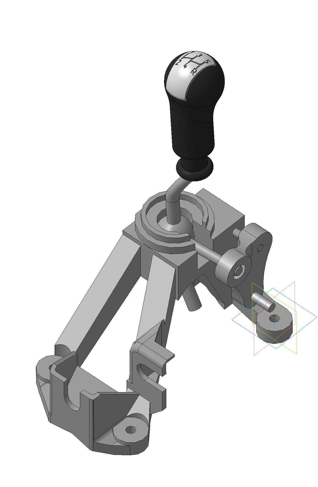 3D модель Рукоятка для переключения скорости для ваз кпп 2181