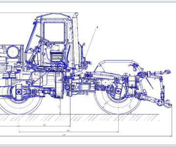 Чертеж Трактор ХТА-220-1