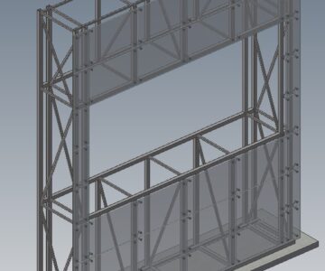 3D модель Остекление информационного стенда. Спайдеры КИН ЛОНГ200