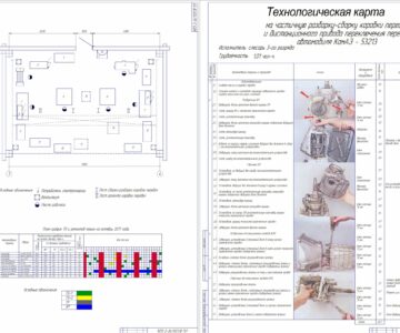 Чертеж Проект организации текущего ремонта дорожно-строительных машин с отделения по ремонту механических трансмиссий