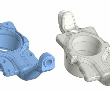 3D модель Готовая деталь и заготовка "Кулак" от автомобиля НИВА