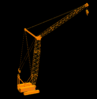 3D модель Трехмерная модель крана ДЭК-401 (AVEVA PDMS, pmlmac)