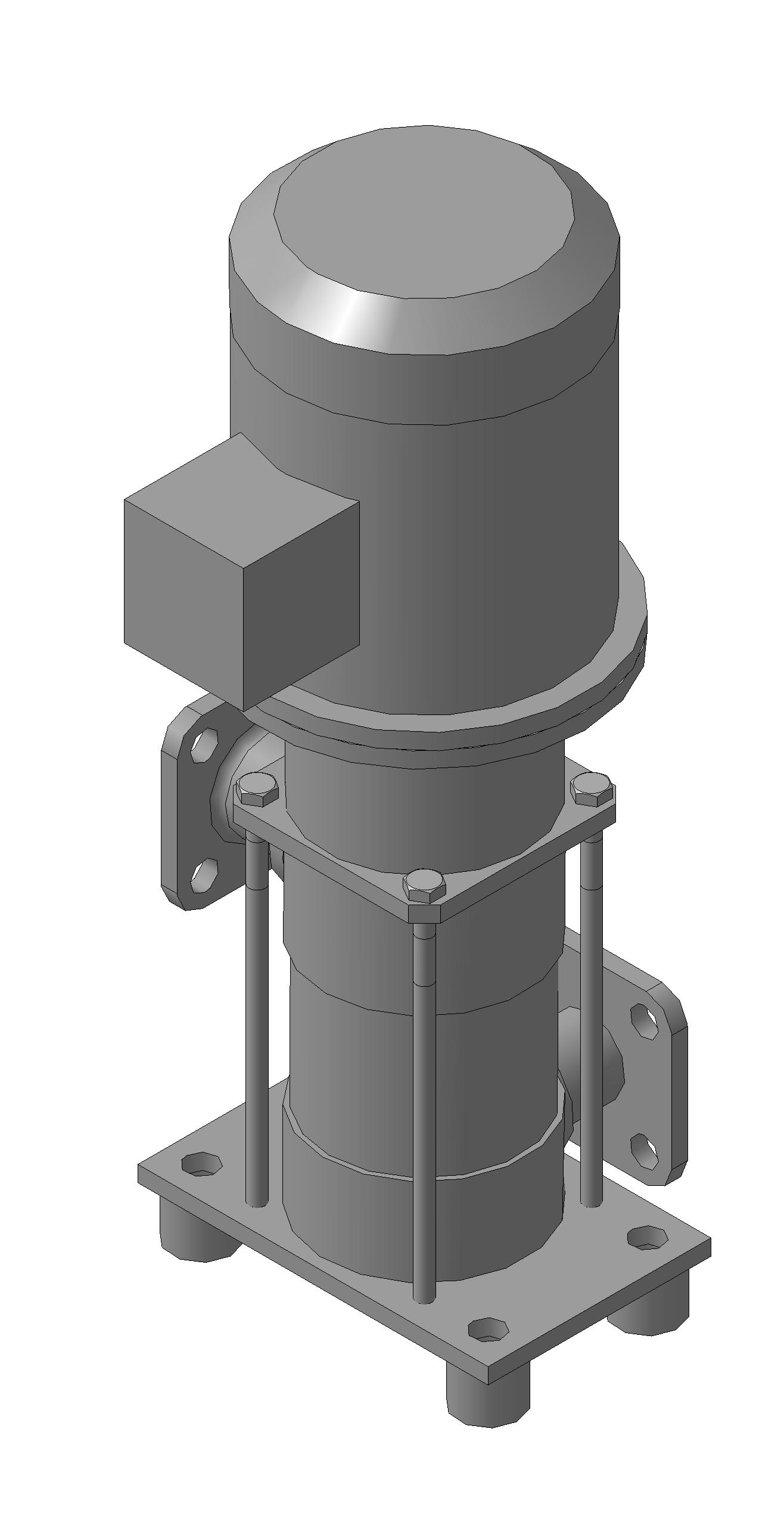 3D модель Насос центробежный, вертикальный, ЦНСг 2/20 К-5
