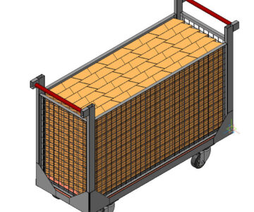 3D модель Тележка для перевозки мелких грузов.