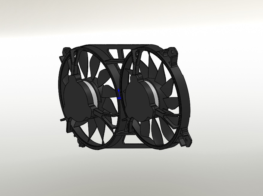 3D модель Электровентилятор ВАЗ 21214 (двойной)