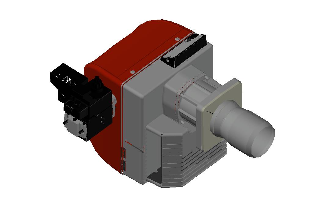 3D модель 3D модель горелки CIB NG400 25