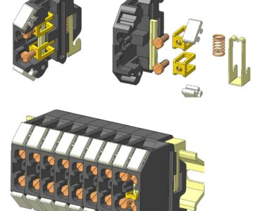 3D модель Колодка соединительная 3Н18-2521205