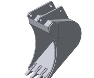 3D модель Ковш экскаватора ЭО-3323 - 0.63куб.м