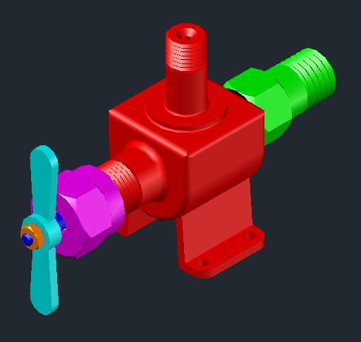 3D модель Кран угловой МЧ00.41.00.00 - Боголюбов