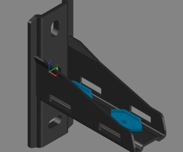 3D модель Опора рельсовая