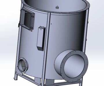 3D модель Корпус нижний скруббера для газоочистки