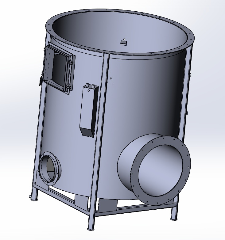 3D модель Корпус нижний скруббера для газоочистки