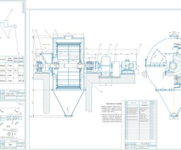 Чертеж Организация технического обслуживания и ремонта шаровой мельницы