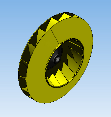 3D модель Рабочее колесо дымососа ДН-19
