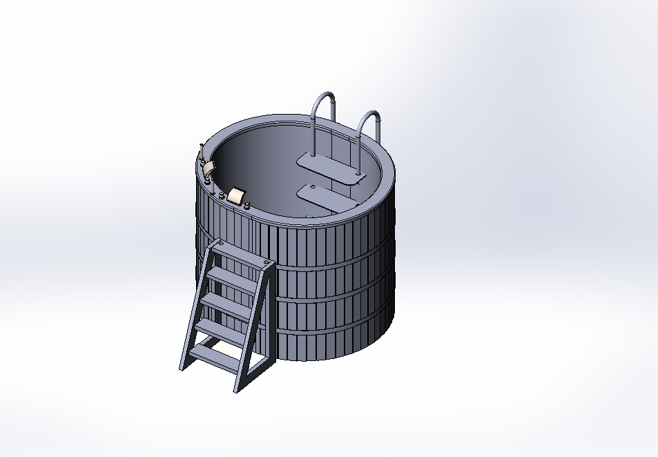 3D модель Овальная купель