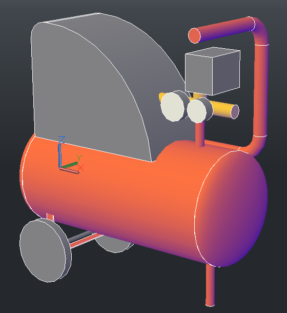 3D модель Компрессор Fubag OL 195/24 CM1.5