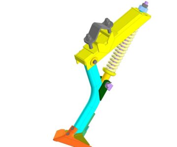 3D модель Сошник со стрельчатой лапой