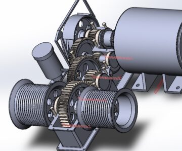 3D модель Грузовая лебедка для укладочного крана УК 25/9-18