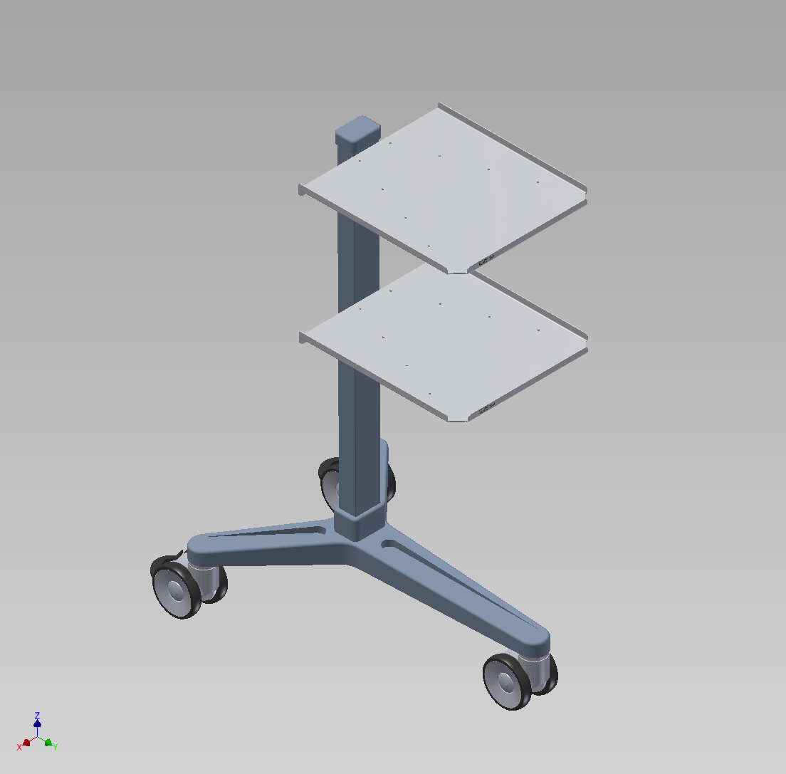 3D модель Тележка медицинская для приборов