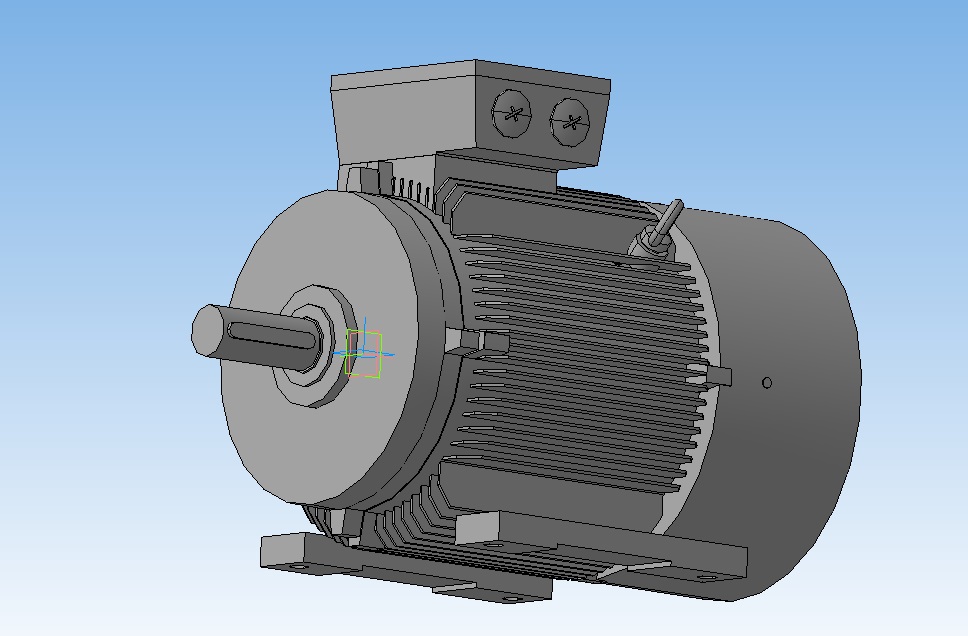 3D модель Асинхронный электродвигатель 5АМ225L6 30кВт, 970 об/мин