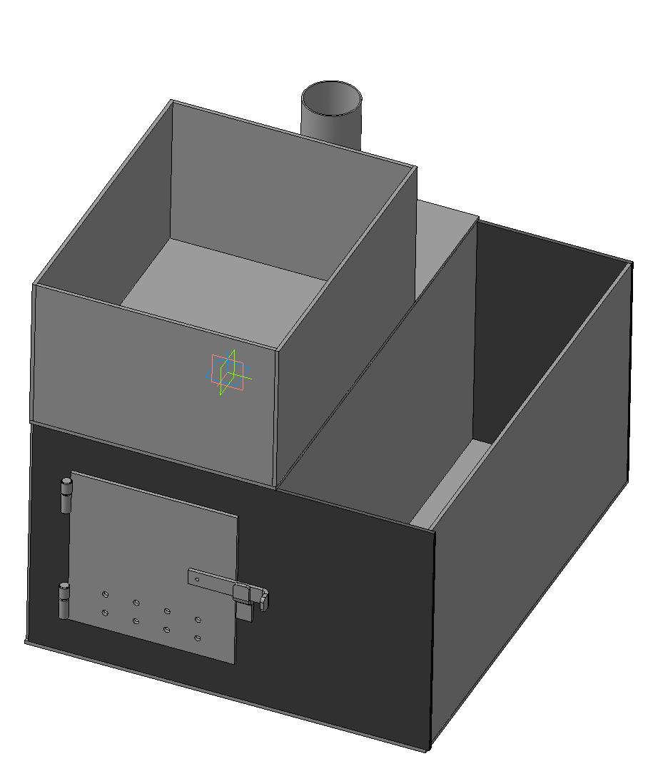 3D модель Печь банная 750х650х662