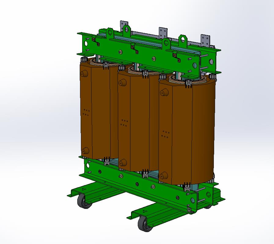3D модель Силовой трансформатор с литыми обмотками 1000кВа
