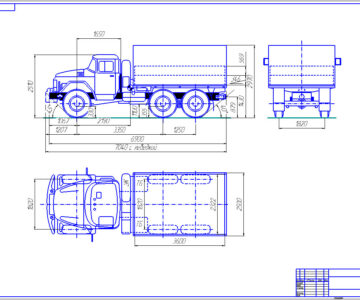 Чертеж Автомобиль ЗИЛ-131Н 6х6.1