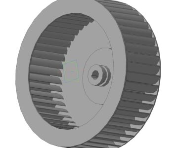 3D модель Крыльчатка D=400 мм
