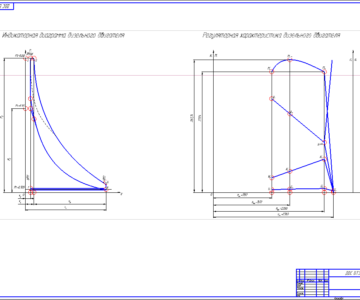 Чертеж Расчет рабочего цикла двигателя. Построение регуляторной характеристики ДВС.