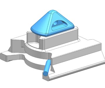 3D модель Замок ласточкин хвост для крепления контейнера (Твистлок)