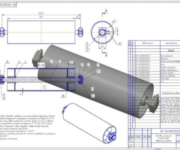 3D модель Барабан натяжной БН 320.800