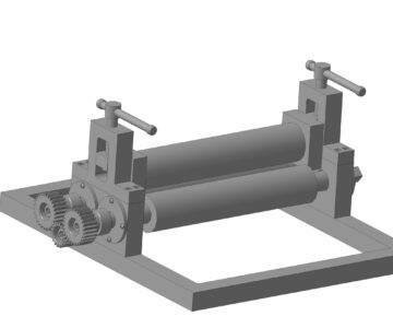 3D модель Вальцы ручные для изготовления цилиндрических и конических труб