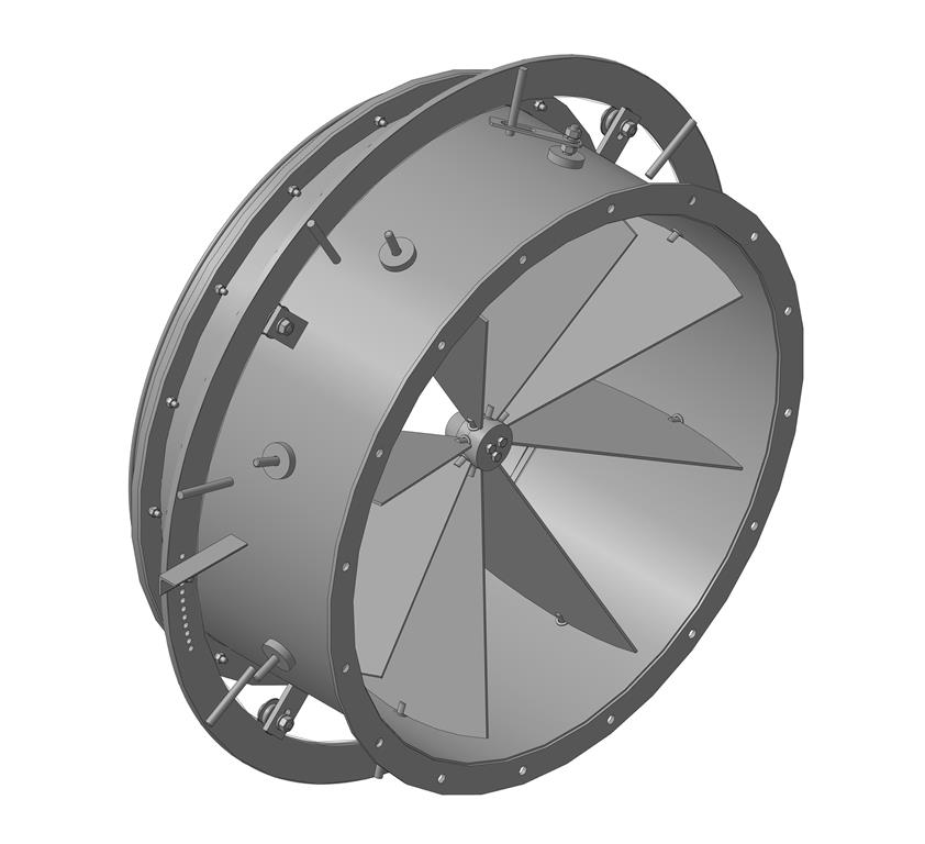 3D модель Направляющий аппарат дымососа ДН-12,5