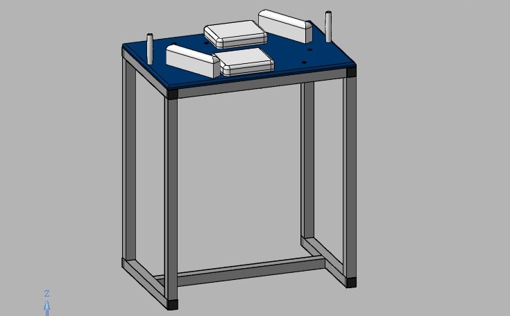 3D модель Стол для армрестлинга в КОМПАС-3D