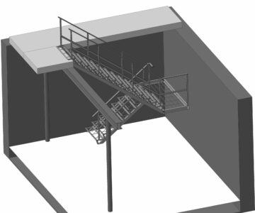 3D модель Лестница в СТО