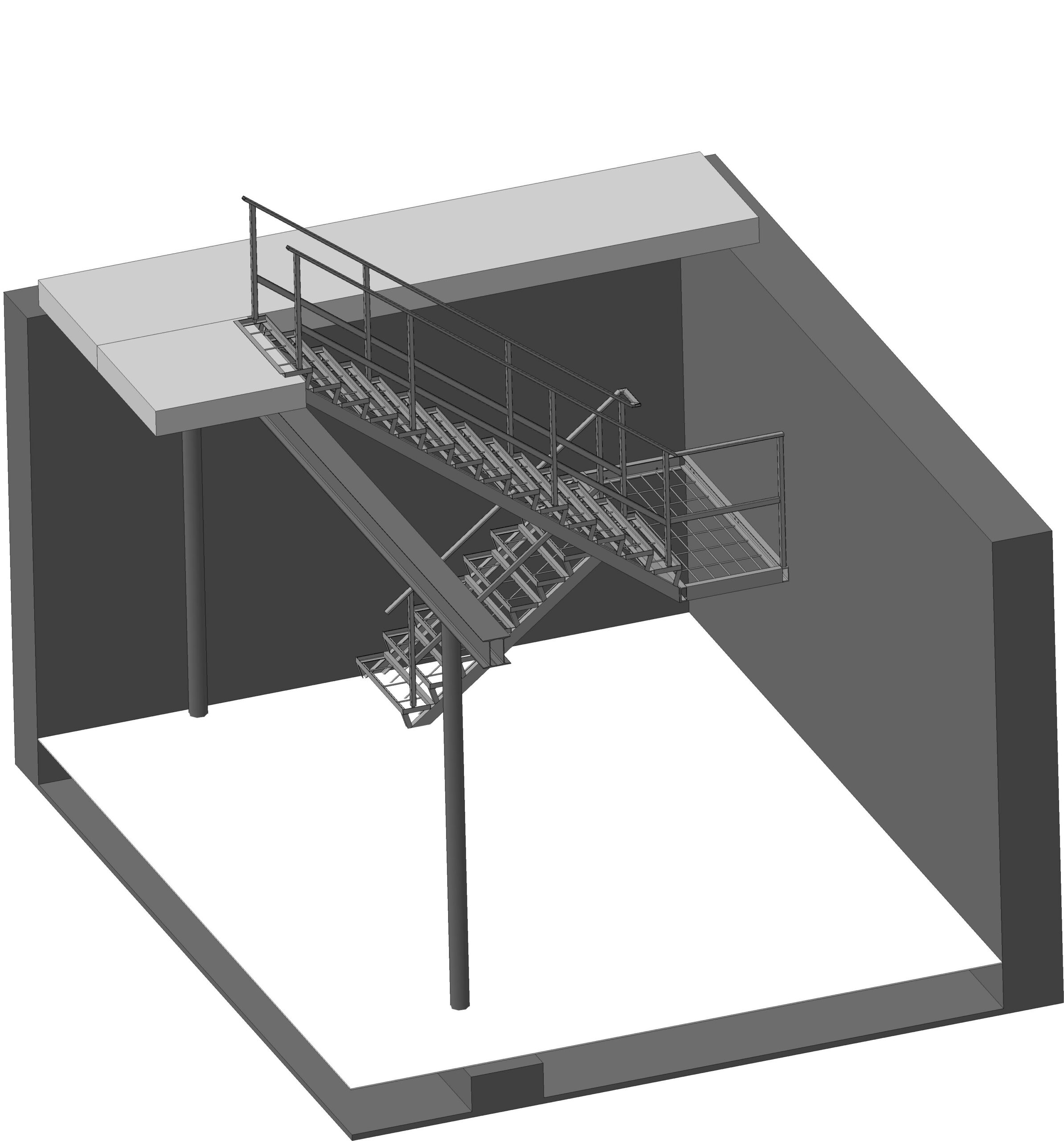 3D модель Лестница в СТО