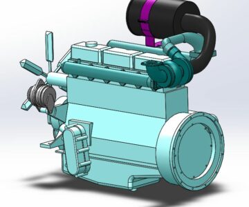 3D модель Двигатель Daewoo D 1146Т